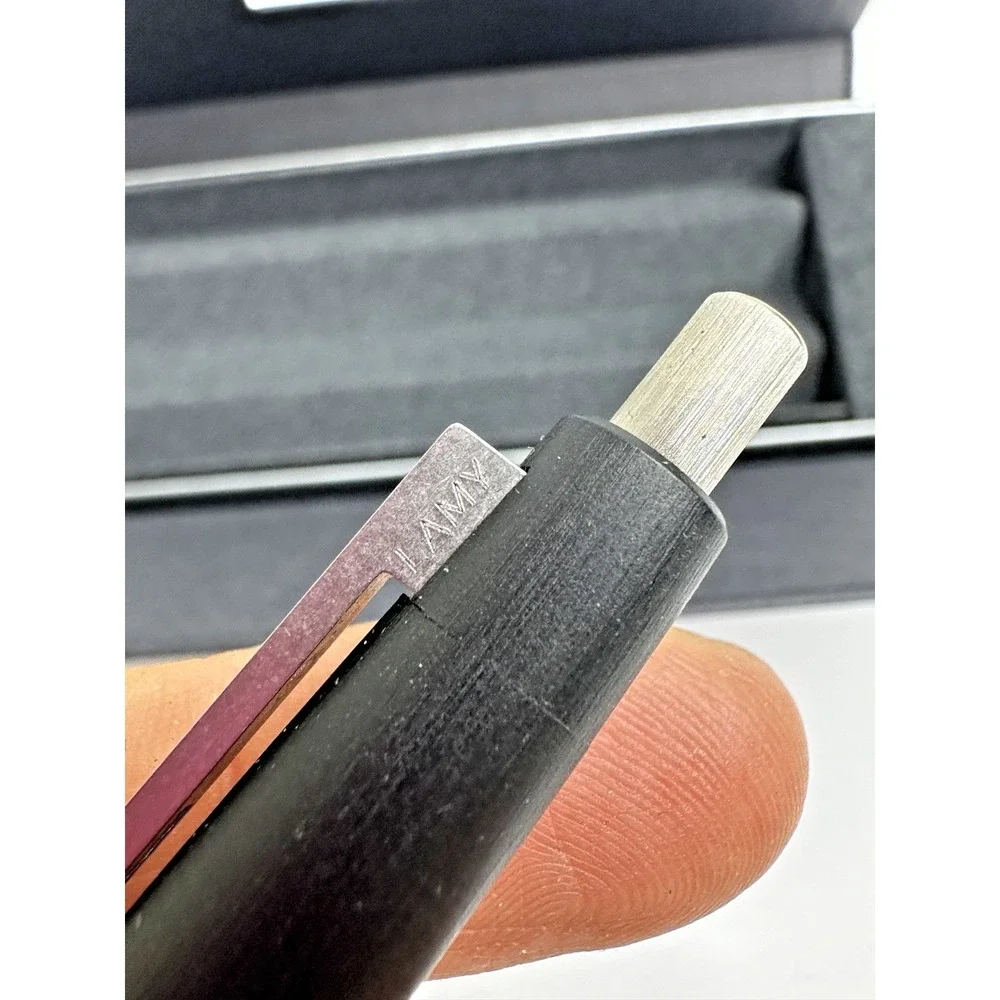 Lamy Ballpoint Pen Black Brushed Stainless Steel 2000